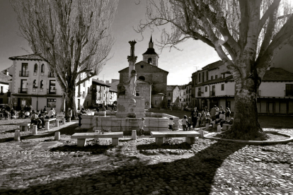 'Plaza del Grano de León'. De Andrés Vega Blanco. En León.