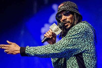 El rapero estadounidense Snoop Dogg durante el festival de música 'tierras bajas' en Biddinghuizen, Países Bajos.