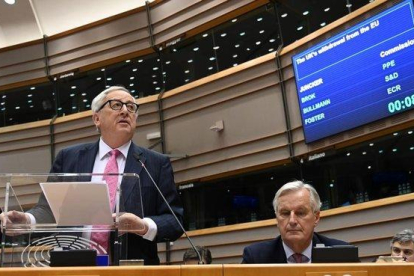 Jean-Claude Juncker en el Parlamento Europeo.