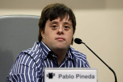 Pablo Pineda estará hoy en Espacio León. JEVIER ETXEZARRETA