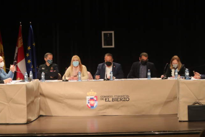 Pleno del Consejo Comarcal celebrado ayer en Río Selmo. A. F. BARREDO