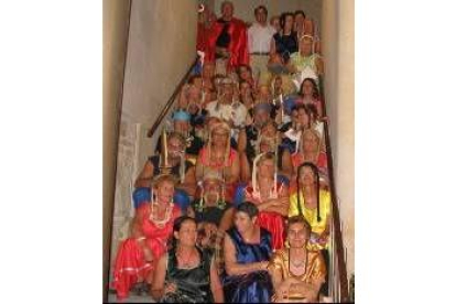 Los visitantes de Moissac y el alcalde en una imagen de familia