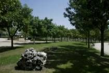 El parque municipal de La Granja es una de las zonas que será atendida por los operarios de Tragsa