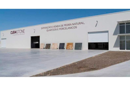 Aspecto de las nuevas instalaciones de la empresa de piedra que abre en Portugal. DL