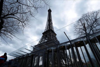 Vista de la torre Eiffel del pasado 31 de marzo.
