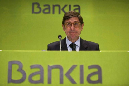 El presidente de Bankia, José Ignacio Goirigolzarri, este miércoles.