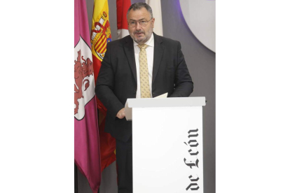 El presidente de la Diputación, Eduardo Morán, ayer. RAMIRO