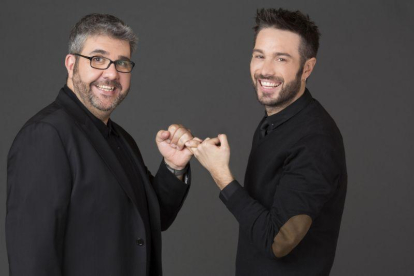 Florentino Fernández y Dani Martínez, presentadores del nuevo 'Dani & Flo' en Cuatro.