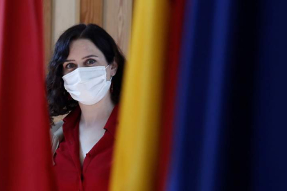Isabel Díaz Ayuso en un acto oficial en la Comunidad de Madrid. JUAN CARLOS HIDALGO