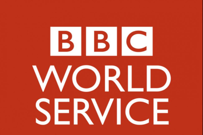 Logo del Servicio Mundial de la cadena estatal británica BBC.