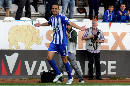 Yuri celebra el gol del triunfo cuando sólo se llevaban disputados cinco minutos del encuentro. El gol del brasileño se produjo al culminar un contragolpe.