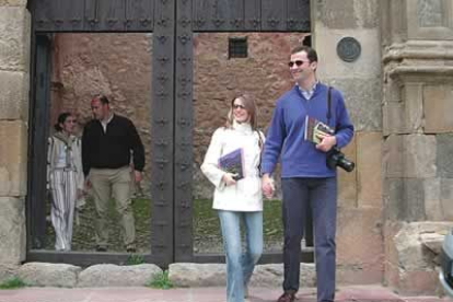 Felipe y Letizia se sacaron fotografías el uno al otro, como cualquier otra pareja de turistas.