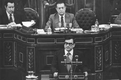 Rodolfo Martín Villa en el Congreso de los Diputados. EFE
