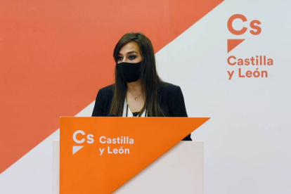 La coordinadora autonómica de Ciudadanos Castilla y León, Gemma Villarroel. NACHO GALLEGO