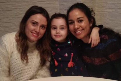 Heysa con su hermana Thalia y su sobrina Daniela. DL