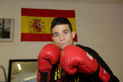 El boxeador leonés Antonio Barrul. DL
