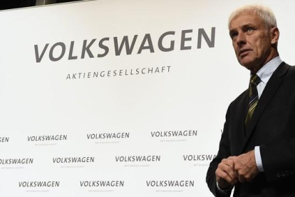 Matthias Müller, presidente del grupo Volkswagen.