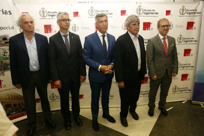 Miguel Garrido, Joaquín Barreiro, Javier Cepedano, Juan Francisco García Marín y Mariano Vegazones. FERNANDO OTERO