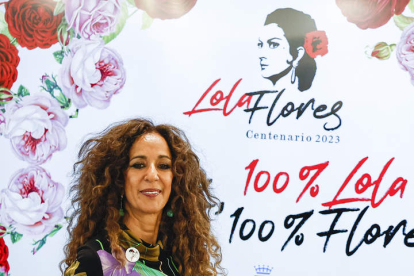 Rosario, en la presentación de la conmemoración del centenario de Lola Flores. SERGIO PÉREZ