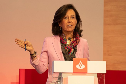 Ana Botín en el Investor Day celebrado en Londres hace unos días.