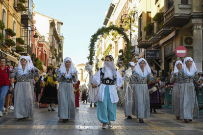 Imagen de las Cantaderas en la fiesta de San Froilán, una de las celebraciones más tradicionales de León. J. CASARES