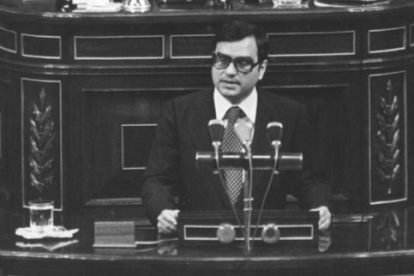 Martín Villa, en el Congreso de los Diputados. DL