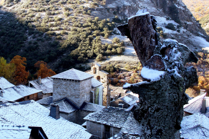 Peñalba de Santiago nevado, el año pasado. L DE LA MATA