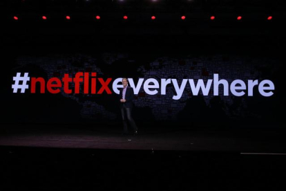 Reed Hastings, cofundador de Netflix, en el CES de Las Vegas.