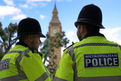 Agentes de policía de Londres. ANDY RAIN