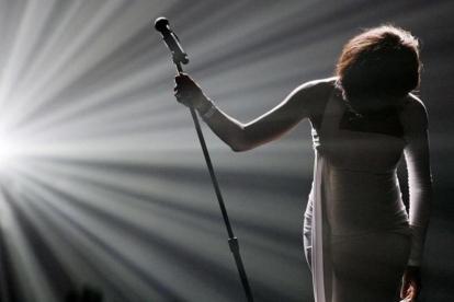 Whitney Houston, en los ' American Music Awards', en el 2009, en Los Angeles.