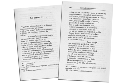 Arriba, dos páginas del poemario ‘Por mi tierra de León’ en el que originalmente se incluyó el poema ‘La bisma’.