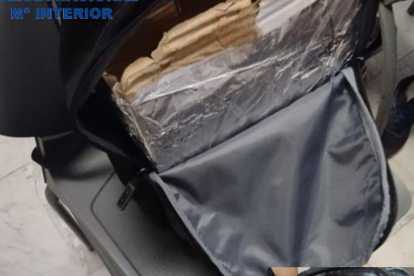 Bolsa que utilizaba el detenido por hurto. SUBDELEGACIÓN DEL GOBIERNO