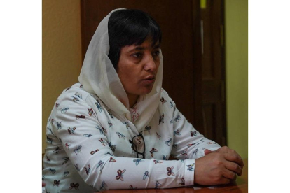 Massouda Kohistani tuvo que huir de su país en agosto tras la llegada al poder de los talibanes. MIGUEL