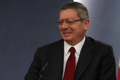 El ministro de justicia, alberto Ruiz-Gallardón