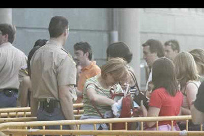 Las medidas de seguridad se encargaron de que no se produjeran incidentes durante el concierto.