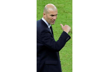 Zidane, técnico del Madrid.