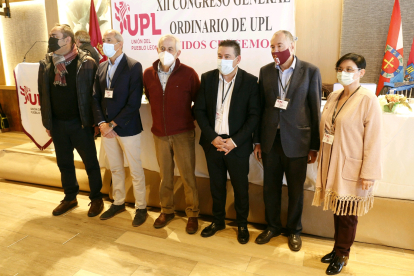 Congreso de la UPL celebrado hoy en León. FERNANDO OTERO
