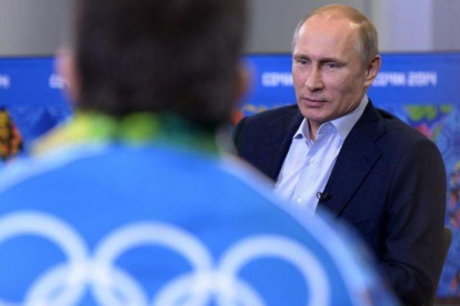 Vladímir Putin, en una conferencia durante los Juegos de Invierno de Sochi.