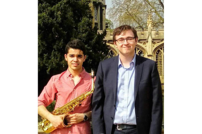 El saxofonista Nacho Mañá Mesas y el pianista Donal McCann. DL