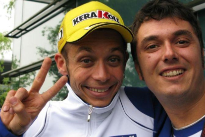 Valentino Rossi y Uccio Salucci, en una imagen de hace ya varios años.