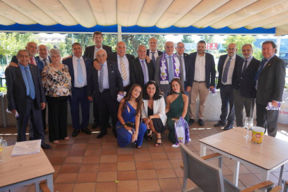 La Peña Real Madrid-Cultural Leonesa celebró este domingo su tradicional comida de confraternización. J. NOTARIO