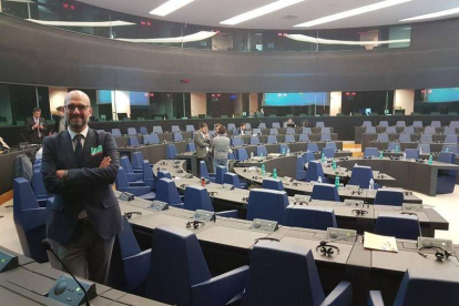 Nicolás Bartolomé en el Parlamento Europeo. DL