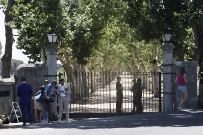 20230708-Vista de la entrada a la finca Palacio de El Rincon, en Aldea del Fresno. lugar de celebración este sábado de la boda de Tamara Falcó e Íñigo Onieva. EFE / SERGIO PÉREZ