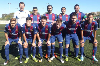 Formación del Yeclano Deportivo en uno de sus partidos de Liga del Grupo IV de Segunda B. DL
