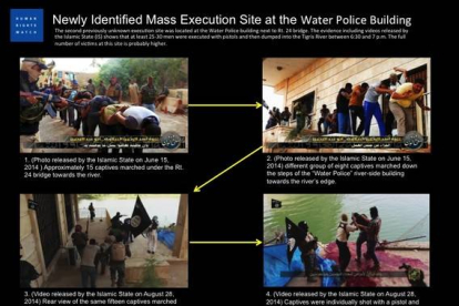 Imágenes usadas por Human Rights Watch para descubrir las nuevas masacres.