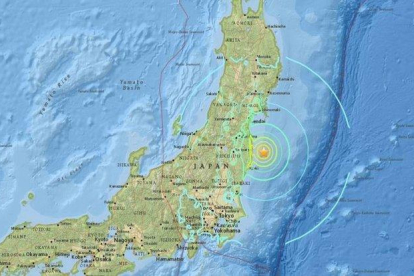 Un terremoto en Japón.