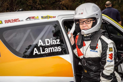 Andrea Lamas, subcampeona de España de rallyes. DL