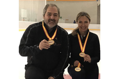 Beatriz Cureses, triunfadora en el curling. DL