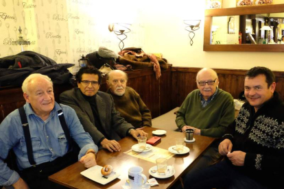 Alejandro Vargas, José Cosamalón, Pablo de la Varga, Modesto Llamas y Amancio González.