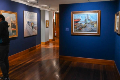 El Museo Casa Botines de Gaudí en León acoge la exposición 'Sorolla y el paisaje de su época', con más de ochenta obras de veinticinco artistas con el pintor valenciano como protagonista. J. CASARES